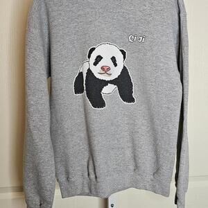 Cute Panda Graphic Sweatshirt by Gildan